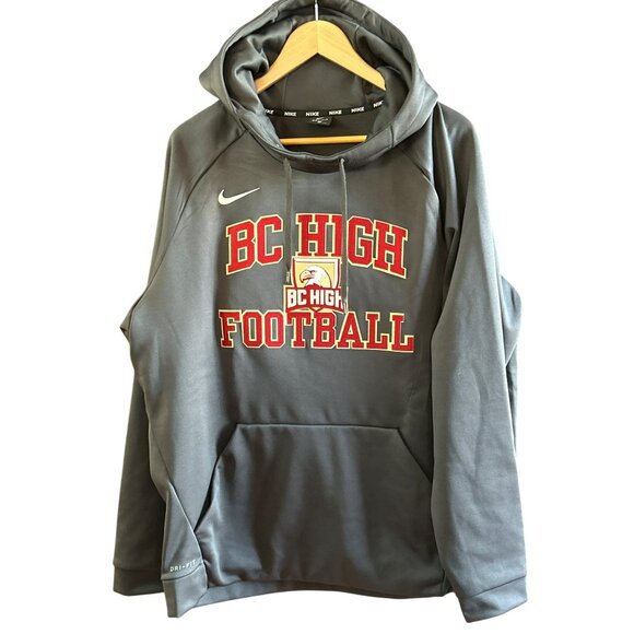 Nike Dri-FIT Men's Gray BC High Football Hoodie Boston Massachusetts Sports - Picture 1 of 7